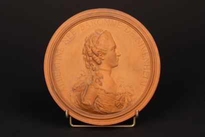 Jean Baptiste NINI (1717-1786). after. 
Circular...