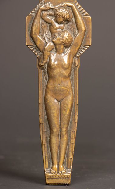Lucien BAZOR (1889-1974)
Venus and Love
Bronze...