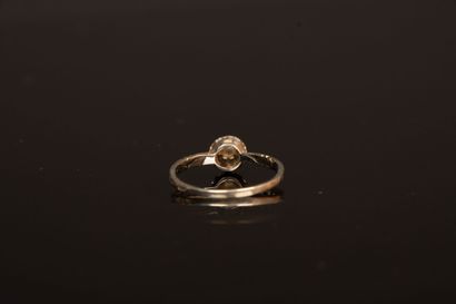 Gold and platinum wedding band.
Gold 750°/00,...