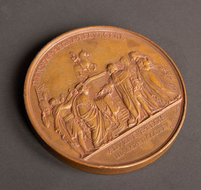 Andre GALLE (1761-1844)
Bronze medal with...