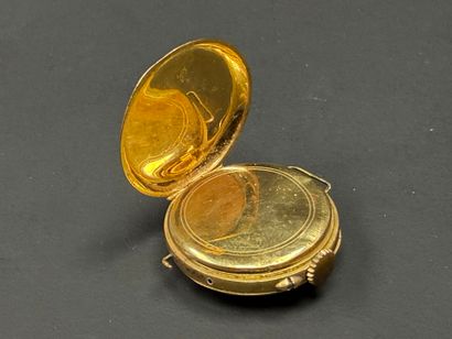 Small ladies' watch, case in 750°/00 gold.
White...