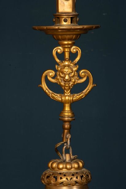 Bronze lantern late 19th century
80 x 24...