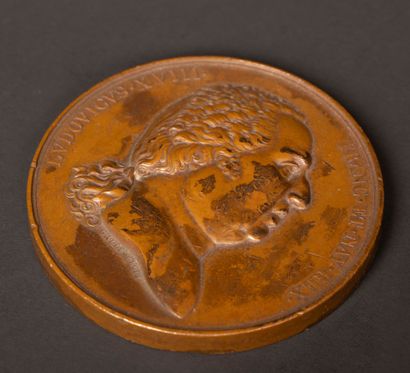 Andre GALLE (1761-1844)
Bronze medal with...