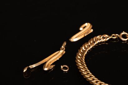 Broken gold jewelry 750°/00: broken gold...