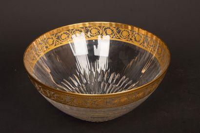 SAINT LOUIS, Thistle model: 
crystal bowl...