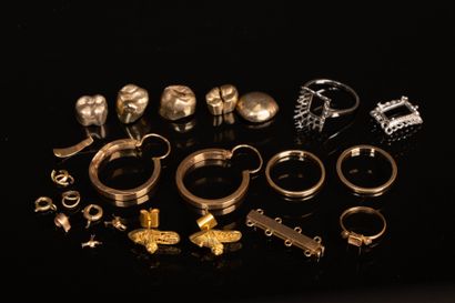 Dental gold, wedding rings, gold fragments,...