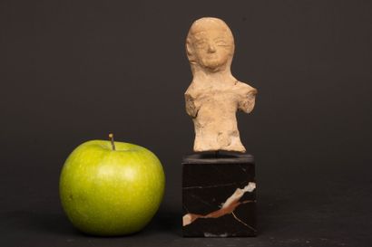 Terracotta pillar figure of a goddess, possibly...