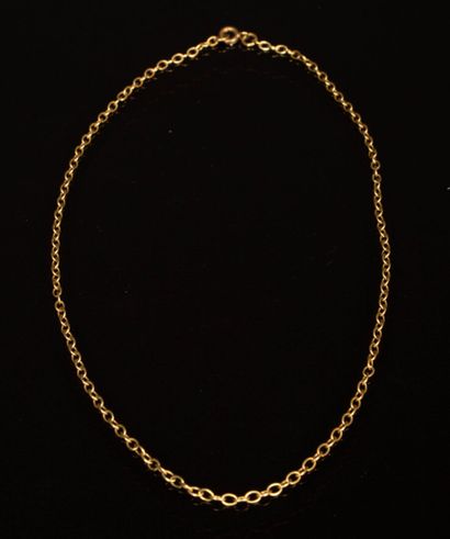 Gold jaseron chain.
750°/00 gold.
Length:...