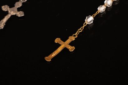 Two religious medals in gold 750°/°° -
Weight:...