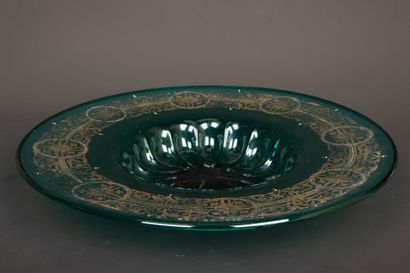 MURANO late 19th c.
A large emerald-colored...