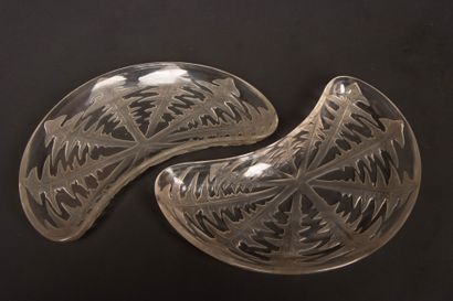 René LALIQUE (1860-1945) 
Two 