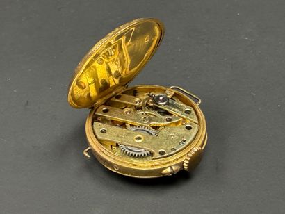 Small ladies' watch, case in 750°/00 gold.
White...