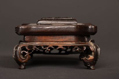 CHINA - Covered fang ding incense burner...