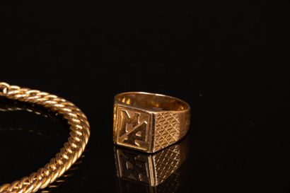 Broken gold jewelry 750°/00: broken gold...