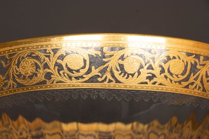 SAINT LOUIS, Thistle model: 
crystal bowl...