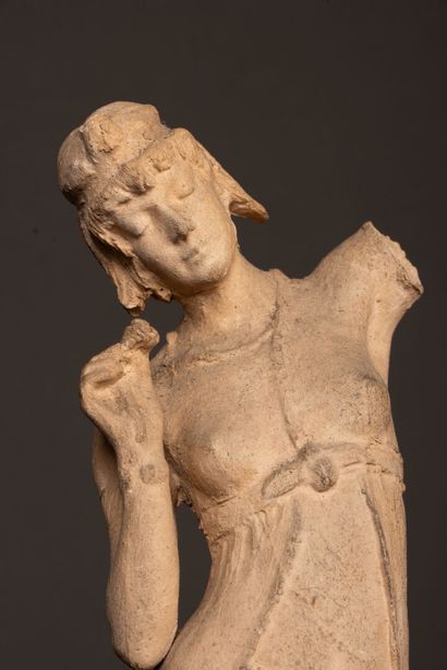 Late 19th century French school. 
Terra cotta...