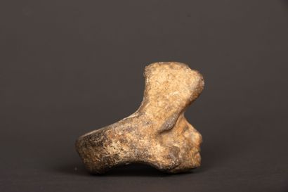 Rare anthropomorphic terracotta ring, the...