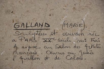 Marie GALLAND ( XIX°-XX°)
Portrait with turban
Charcoal...