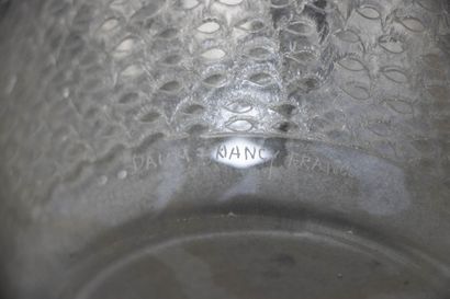 Daum Nancy France. 
White glass ovoid vase...