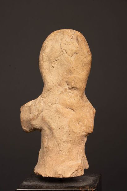 Terracotta pillar figure of a goddess, possibly...