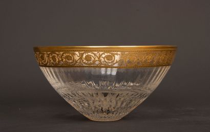 SAINT LOUIS, Thistle model: 
crystal bowl...