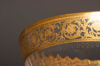 SAINT LOUIS, Thistle model: 
crystal bowl...