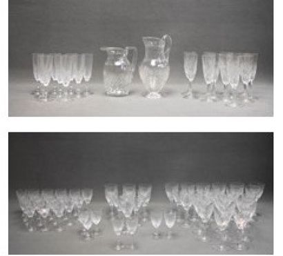 SAINT LOUIS Chantilly model
Cut crystal glass...
