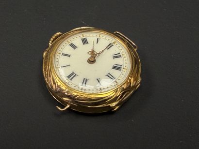 Small ladies' watch, case in 750°/00 gold.
White...