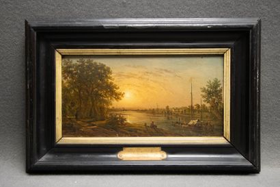 Victor de GRAILLY (1804-1887). 
Fishermen...
