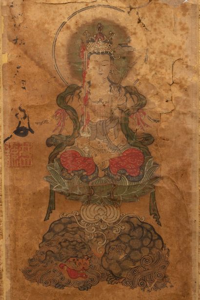 Small kakemono featuring the Uga Benzaiten...