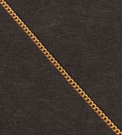 Gold curb chain.
750°/00 gold.
Length: 54...