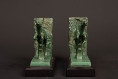 Max LEVERRIER (1891-1973)
Pair of bookends...