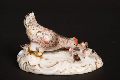 MEISSEN circa 1765
Porcelain miniature farm...