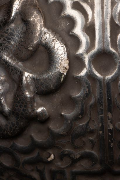 Pair of Asian-style ceramic handle vases...