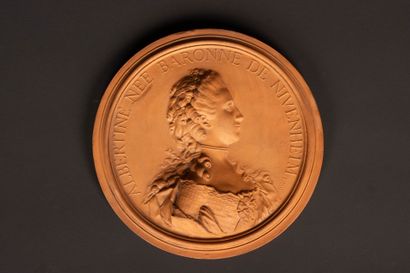 Jean Baptiste NINI (1717-1786). after. 
Circular...