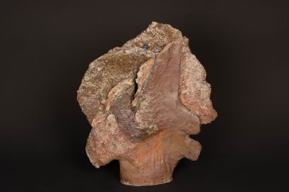 Alain GIREL (1945-2001)
Large stoneware sculpture-vase...