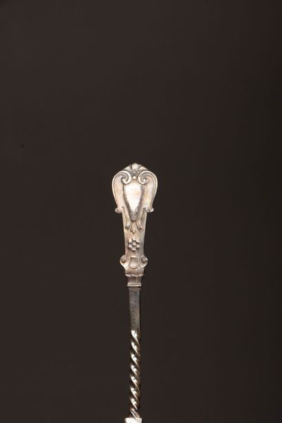 CHRISTOFLE: Suite of twelve silver-plated...