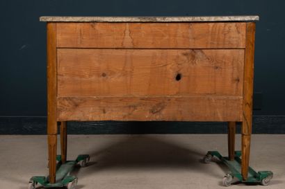 Chest of drawers in walnut with butterfly...