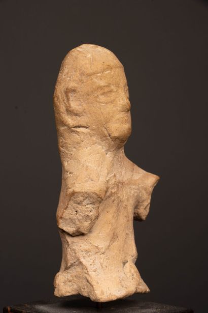Terracotta pillar figure of a goddess, possibly...