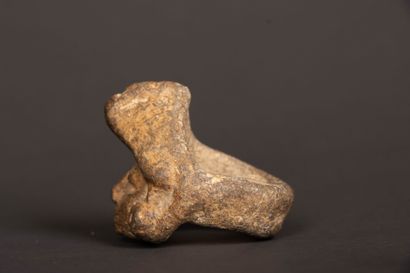 Rare anthropomorphic terracotta ring, the...