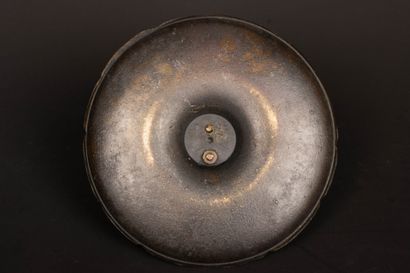 Bronze baguier, the cup with cloisonné enamel,...