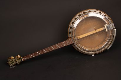 W. LANGE Paramount-style tenor banjo, late...