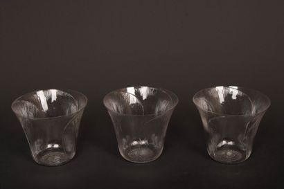 René LALIQUE (1860-1945)
Suite of three 