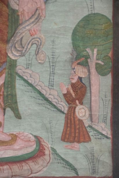 TIBET late 19th century
Thangka painted in...