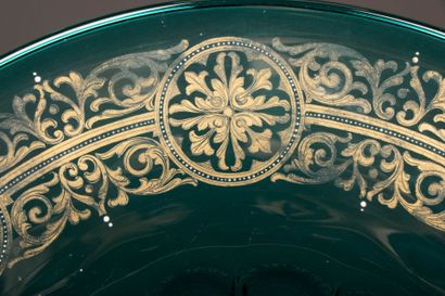 MURANO late 19th c.
A large emerald-colored...