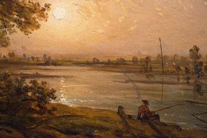 Victor de GRAILLY (1804-1887). 
Fishermen...