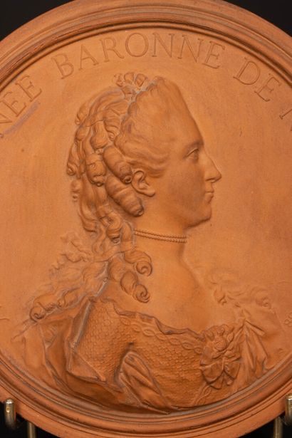 Jean Baptiste NINI (1717-1786). after. 
Circular...