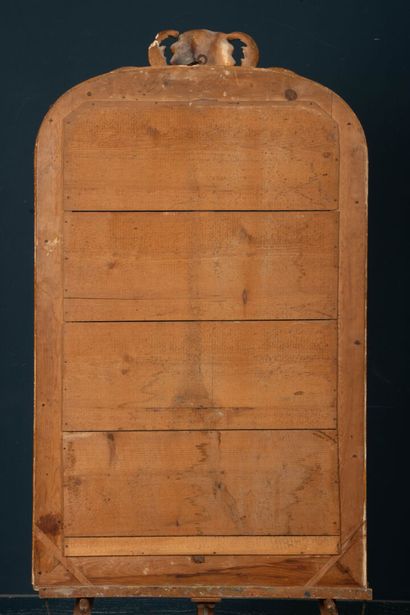 Mirror frame in wood and gilded stucco.
Late...