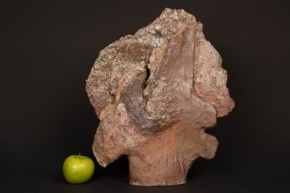 Alain GIREL (1945-2001)
Large stoneware sculpture-vase...