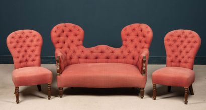 Sofa and two armchairs, upholstered.
Napoleon...